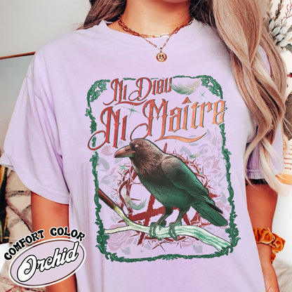 Anti Trump Comfort Colors Shirt, Anti-Authoritarian Shirt, Ni Dieu Ni Maître, No God No Master Shirt