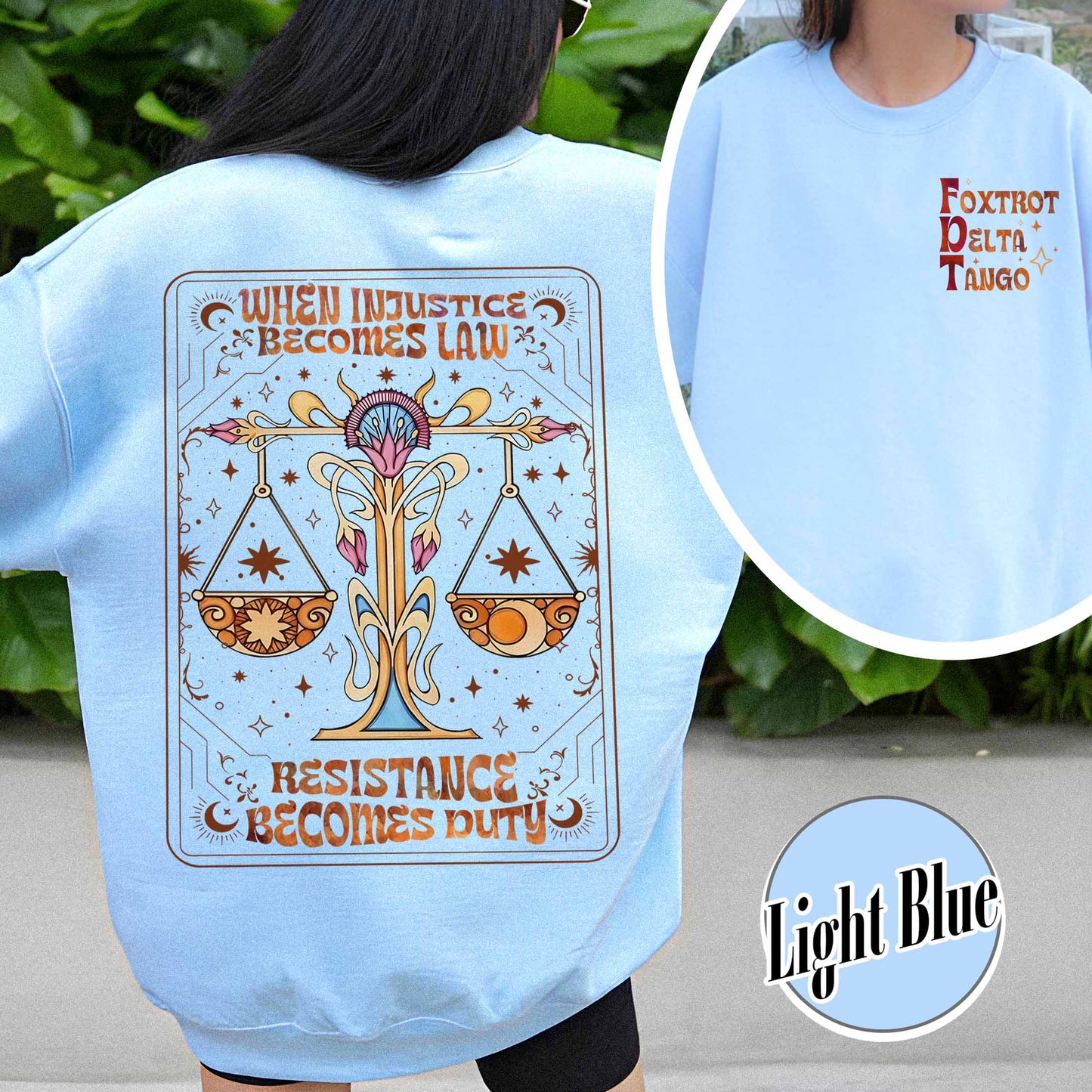 Anti Trump Sweatshirt,Anti MAGA FDT Sweatshirt,When Injustice Becomes Law Resistance Becomes Duty sweatshirt