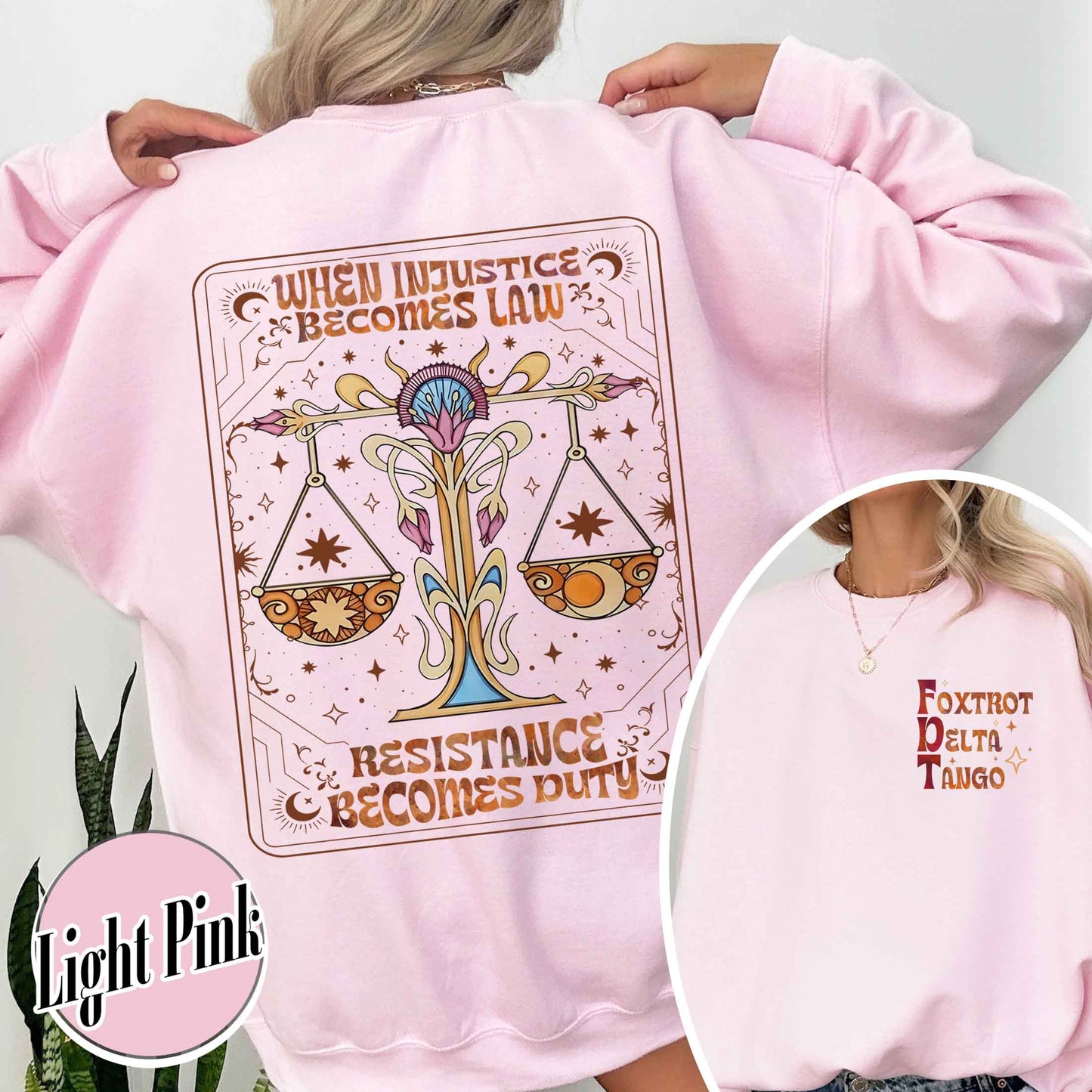 Anti Trump Sweatshirt,Anti MAGA FDT Sweatshirt,When Injustice Becomes Law Resistance Becomes Duty sweatshirt