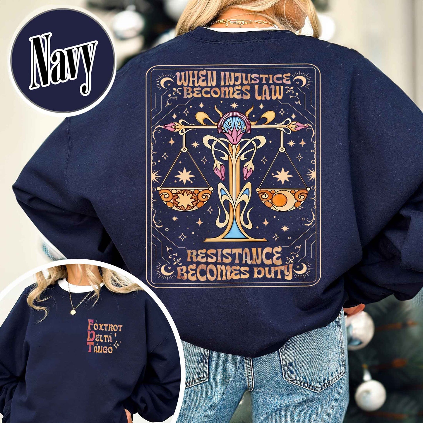 Anti Trump Sweatshirt,Anti MAGA FDT Sweatshirt,When Injustice Becomes Law Resistance Becomes Duty sweatshirt