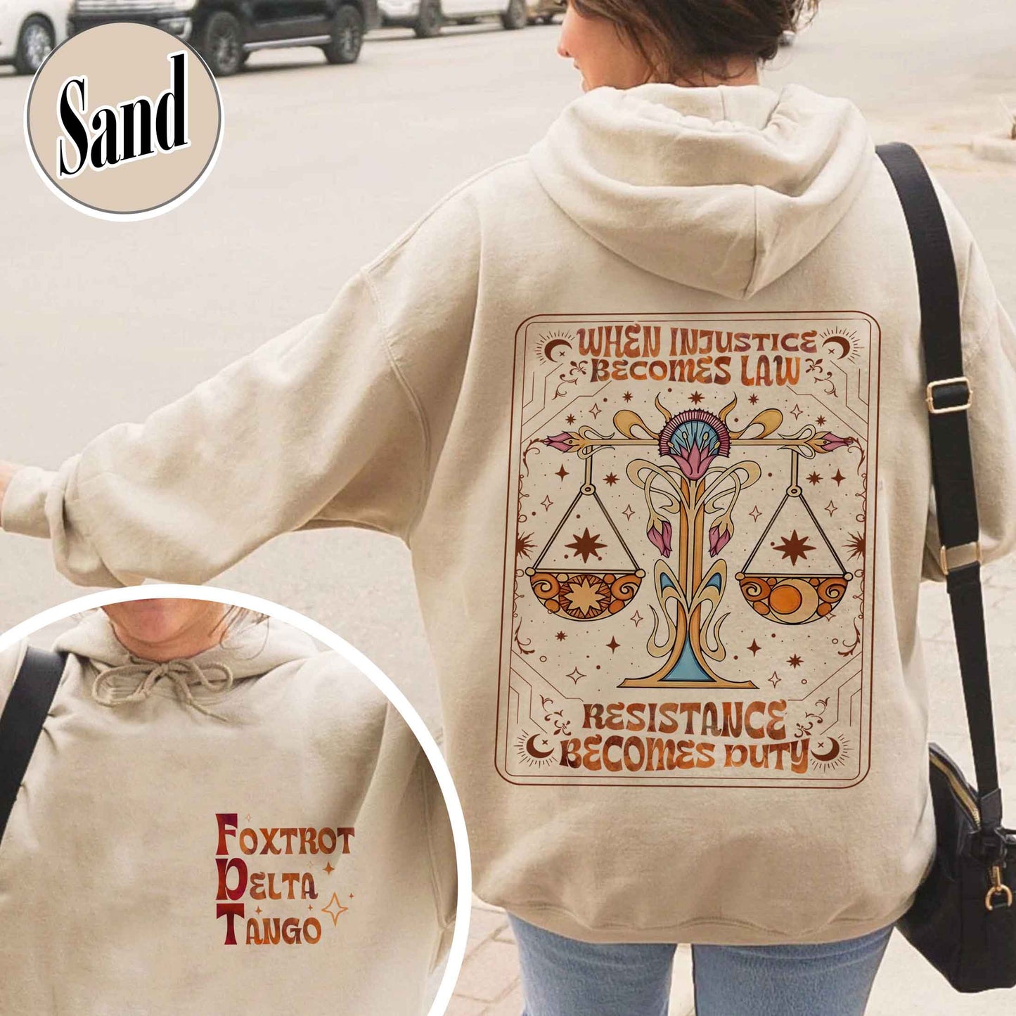 Anti Trump Hoodie,Anti MAGA FDT Hoodie,When Injustice Becomes Law Resistance Becomes Duty Hoodie