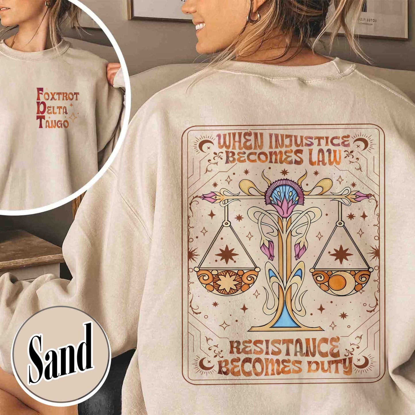 Anti Trump Sweatshirt,Anti MAGA FDT Sweatshirt,When Injustice Becomes Law Resistance Becomes Duty sweatshirt