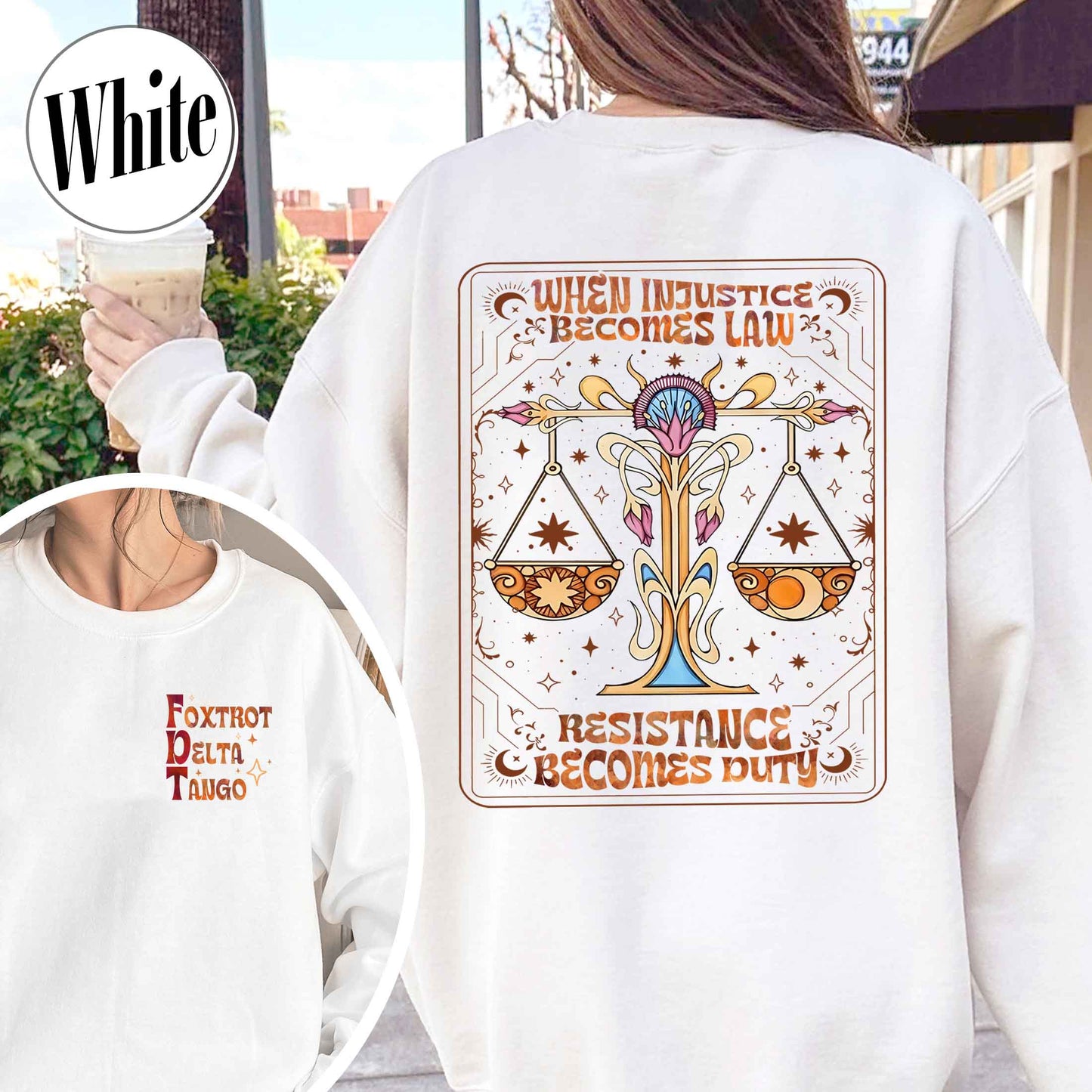 Anti Trump Sweatshirt,Anti MAGA FDT Sweatshirt,When Injustice Becomes Law Resistance Becomes Duty sweatshirt
