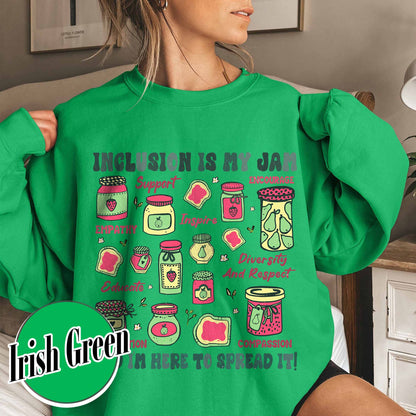 Autism Awareness Sweatshirt, Inclusion Is My Jam Sweatshirt, Special Education Teacher Sweatshirt