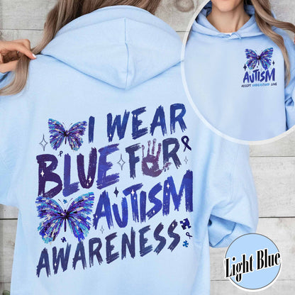 Autism Awareness Month Hoodie,I Wear Blue For Autism Awareness Hoodie, Autism Month Hoodie