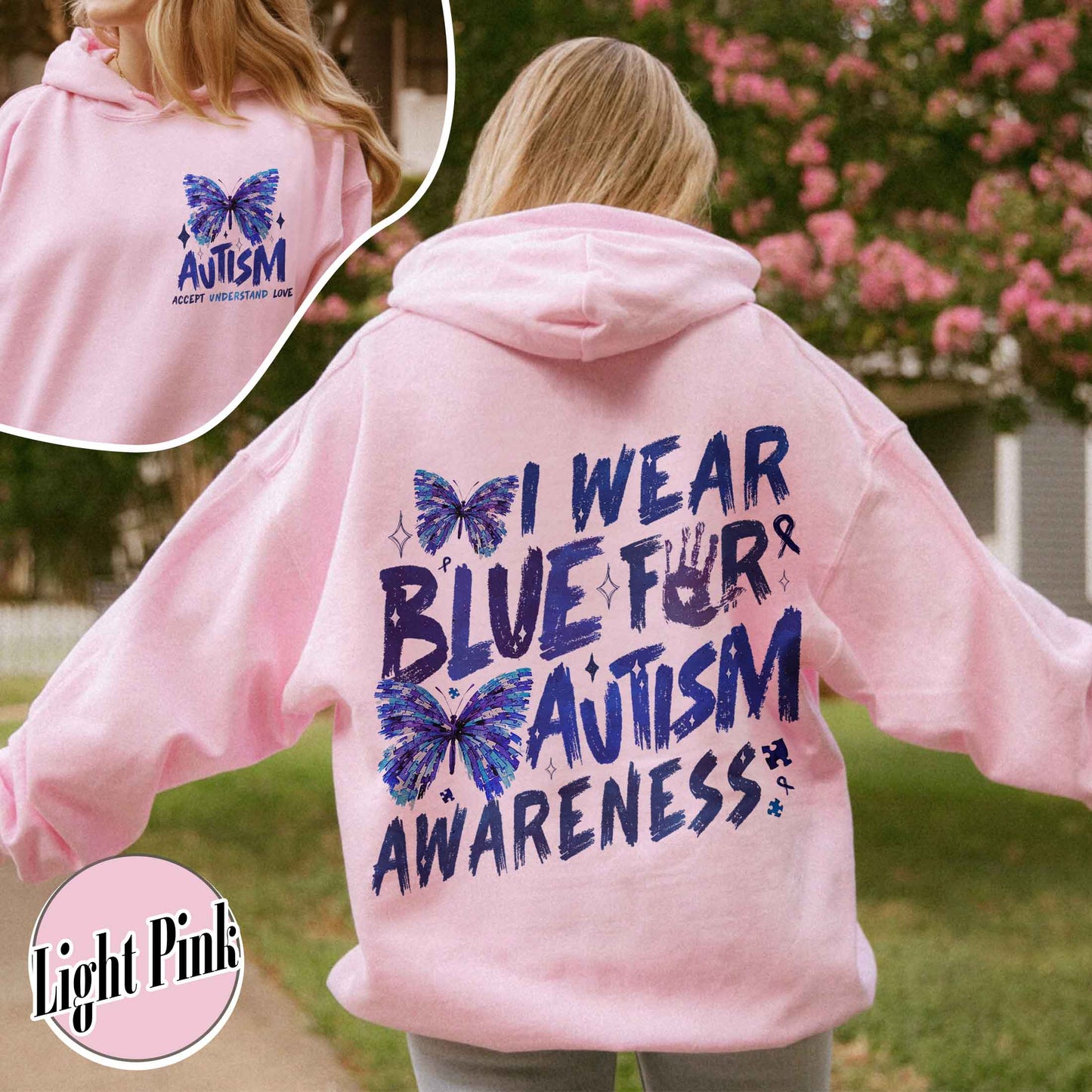 Autism Awareness Month Hoodie,I Wear Blue For Autism Awareness Hoodie, Autism Month Hoodie