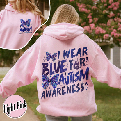 Autism Awareness Month Hoodie,I Wear Blue For Autism Awareness Hoodie, Autism Month Hoodie