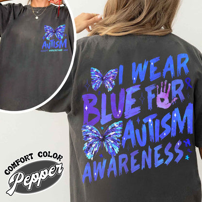 Autism Awareness Month Comfort Colors Shirt,I Wear Blue For Autism Awareness Shirt, Autism Month Shirt