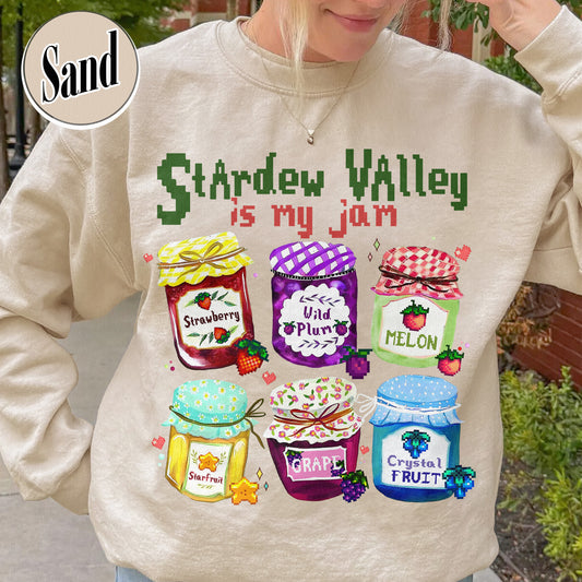 Autism Sweatshirt, Stardew Valley Is My Jam Sweatshirt, Pixel Art Sleepy Chicken Sweatshirt