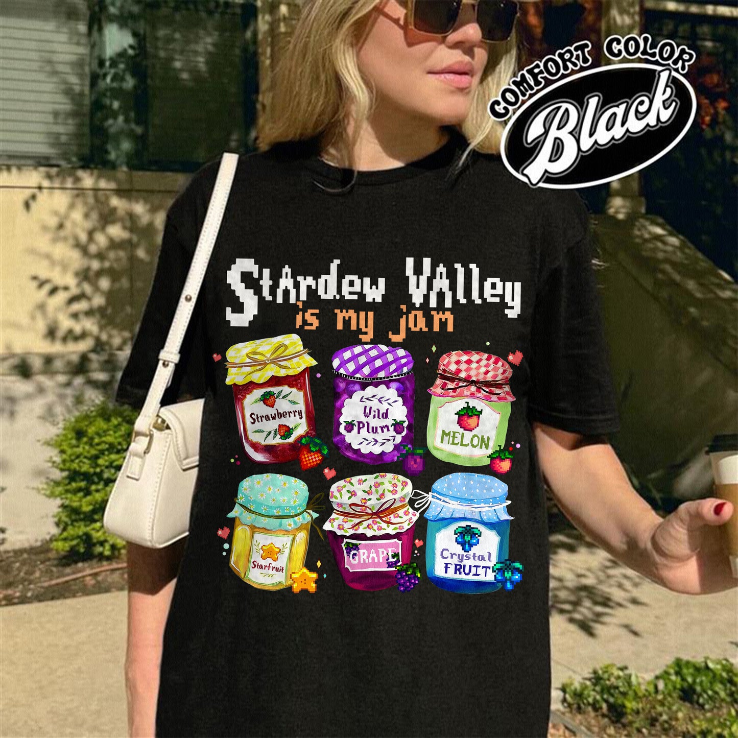 Autism Comfort Color Shirt, Stardew Valley Is My Jam Comfort Color Shirt,, Pixel Art Sleepy Chicken Shirt