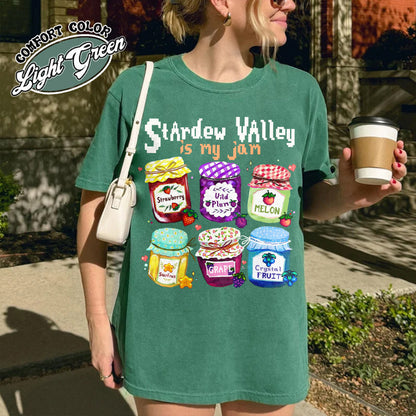 Autism Comfort Color Shirt, Stardew Valley Is My Jam Comfort Color Shirt,, Pixel Art Sleepy Chicken Shirt