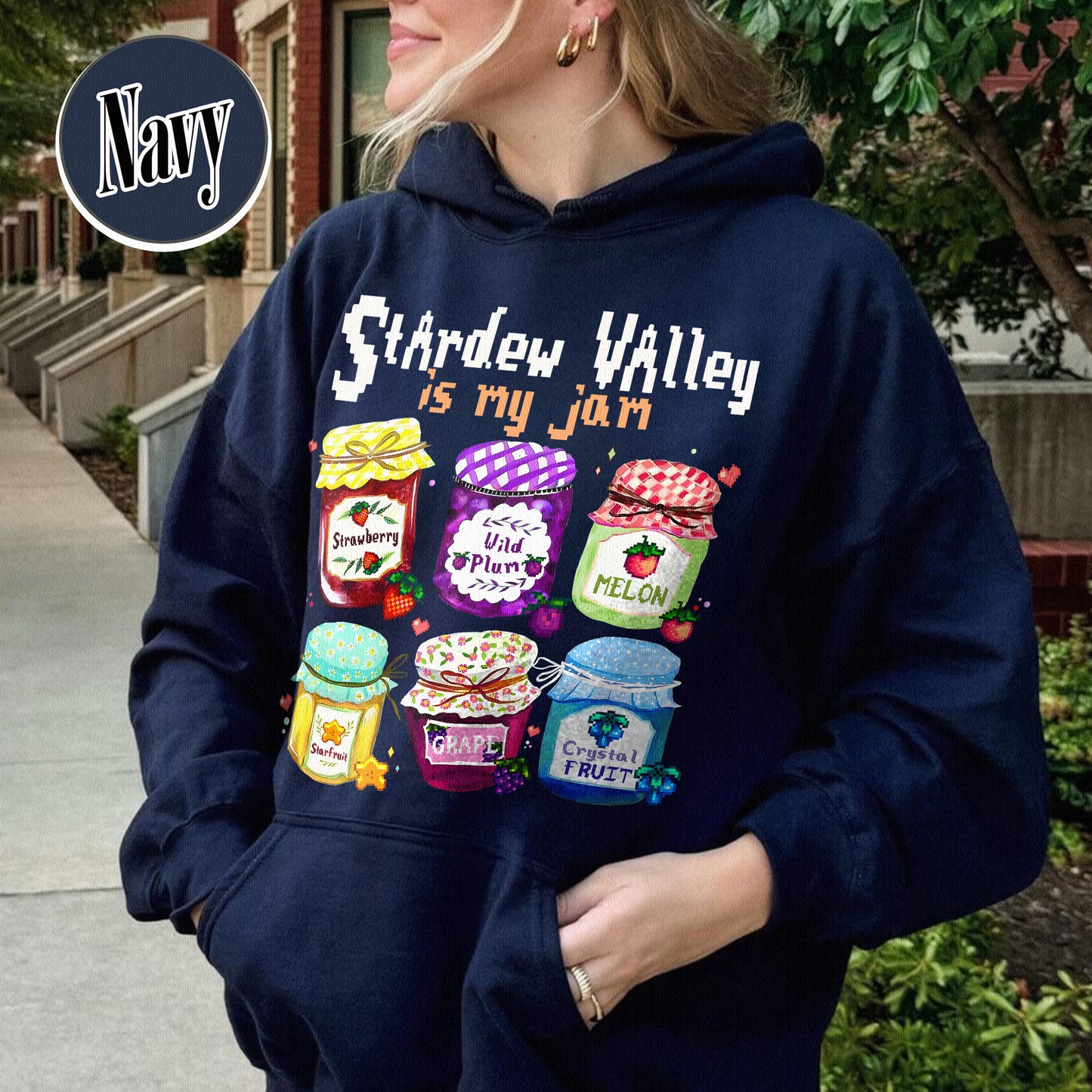 Autism Hoodie, Stardew Valley Is My Jam Hoodie, Pixel Art Sleepy Chicken Hoodie