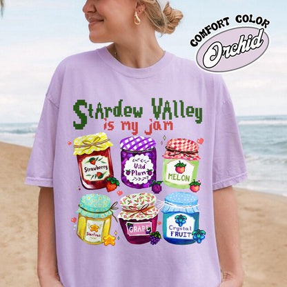 Autism Comfort Color Shirt, Stardew Valley Is My Jam Comfort Color Shirt,, Pixel Art Sleepy Chicken Shirt