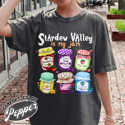 Autism Comfort Color Shirt, Stardew Valley Is My Jam Comfort Color Shirt,, Pixel Art Sleepy Chicken Shirt