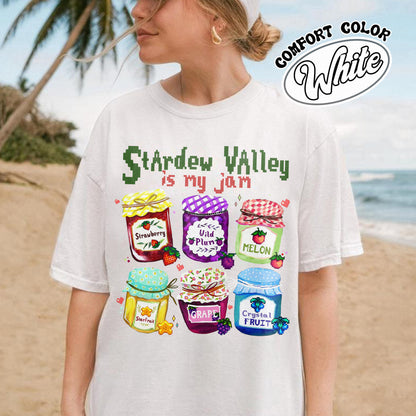 Autism Comfort Color Shirt, Stardew Valley Is My Jam Comfort Color Shirt,, Pixel Art Sleepy Chicken Shirt