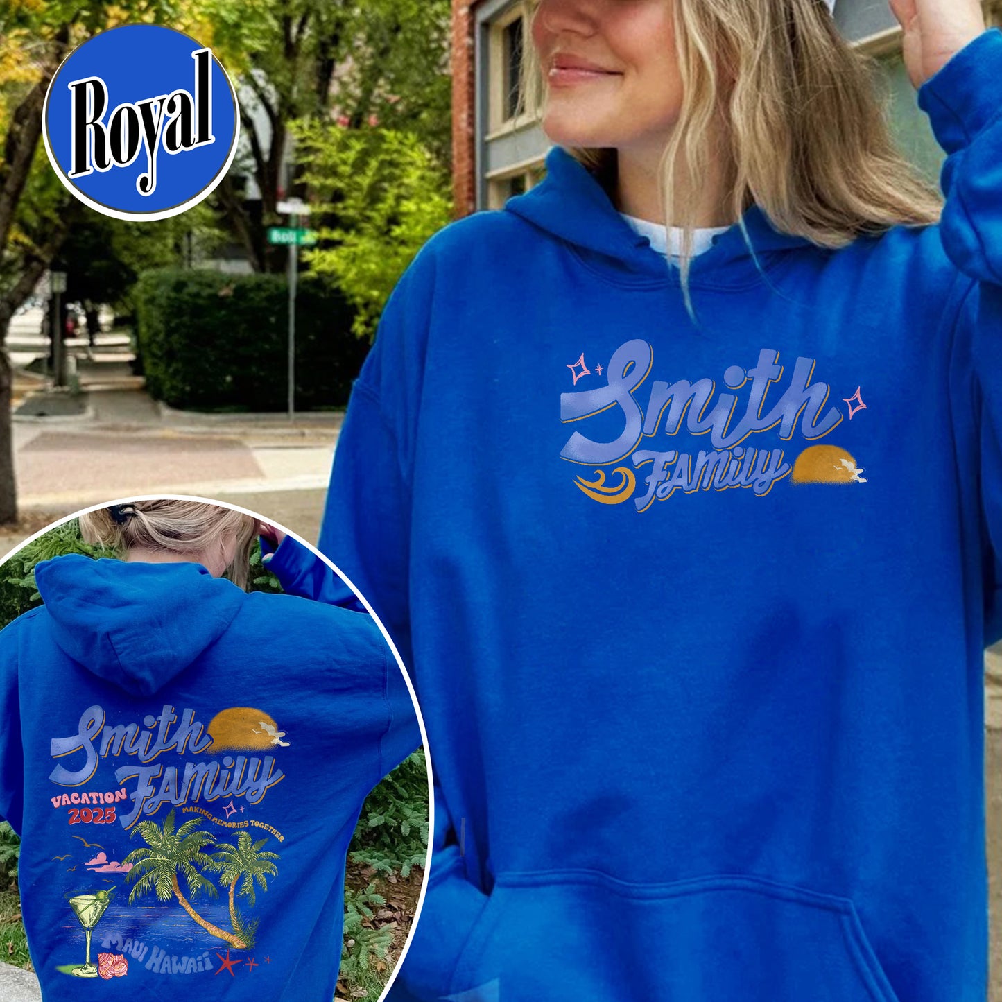 Family Hoodie, Custom Family Vacation 2025 Hoodie, Custom Family Beach Trip Hoodie
