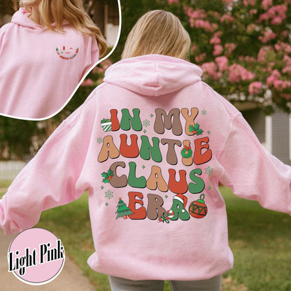 In My Auntie Era Christmas Hoodie, Auntie Claus Hoodie, Holiday Gift for Auntie