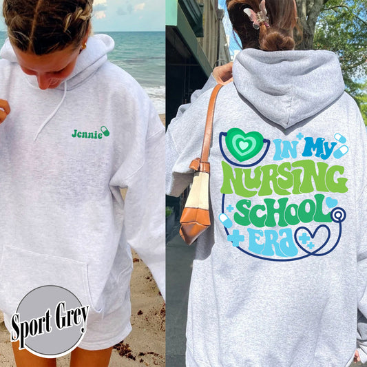 In My Nursing School Era Hoodie, In My Nursing School Era, Future Nurse Hoodie, Nursing School Hoodie Future Nurse Gift, Nurse Gift