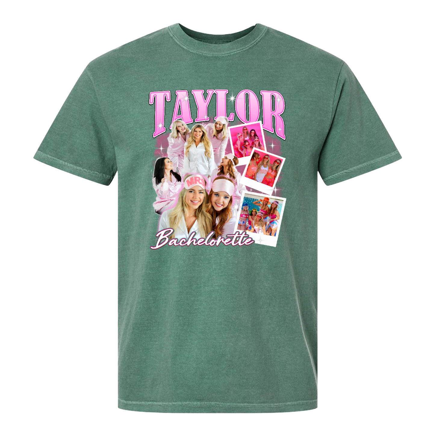 Bachelorette Comfort Color Shirt, Custom Bachelorette Bride Bridesmaid Photo Shirt, Bridal Party Gift