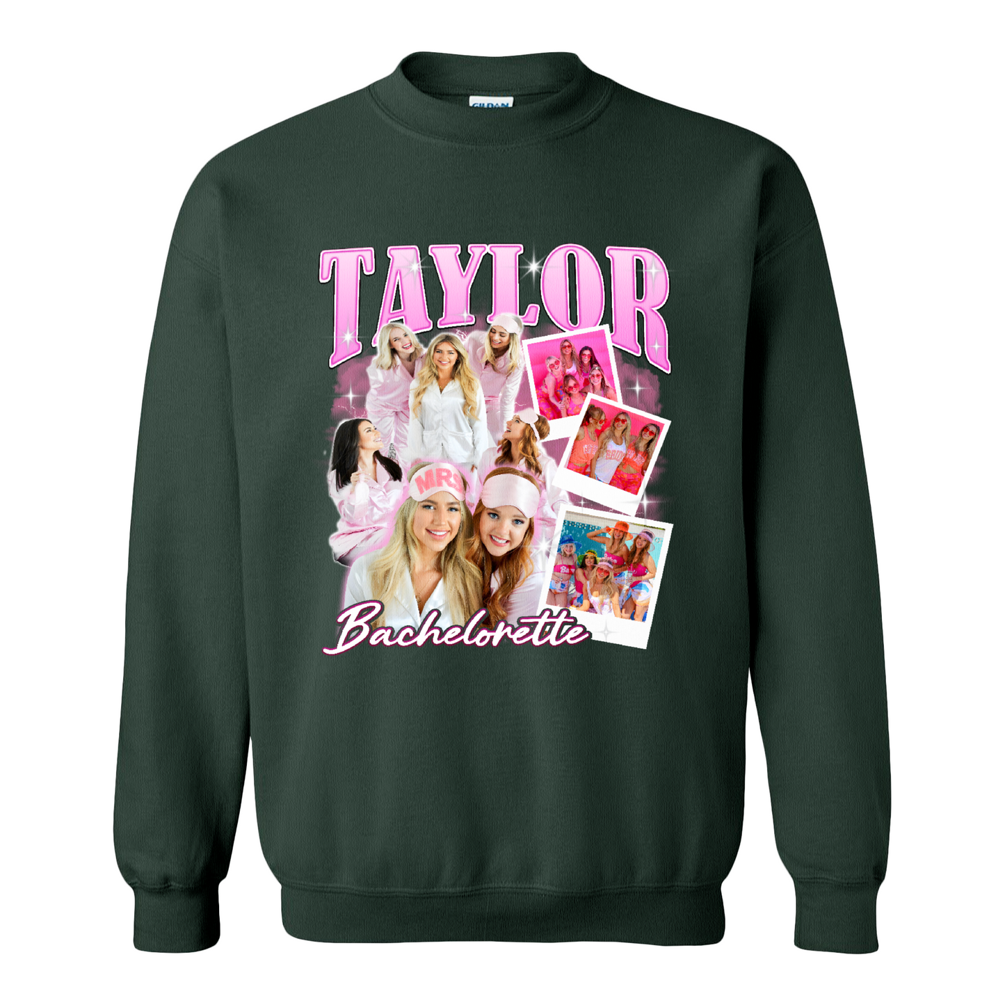 Bachelorette Sweatshirt, Custom Bachelorette Bride Bridesmaid Photo Sweatshirt, Bridal Party Gift