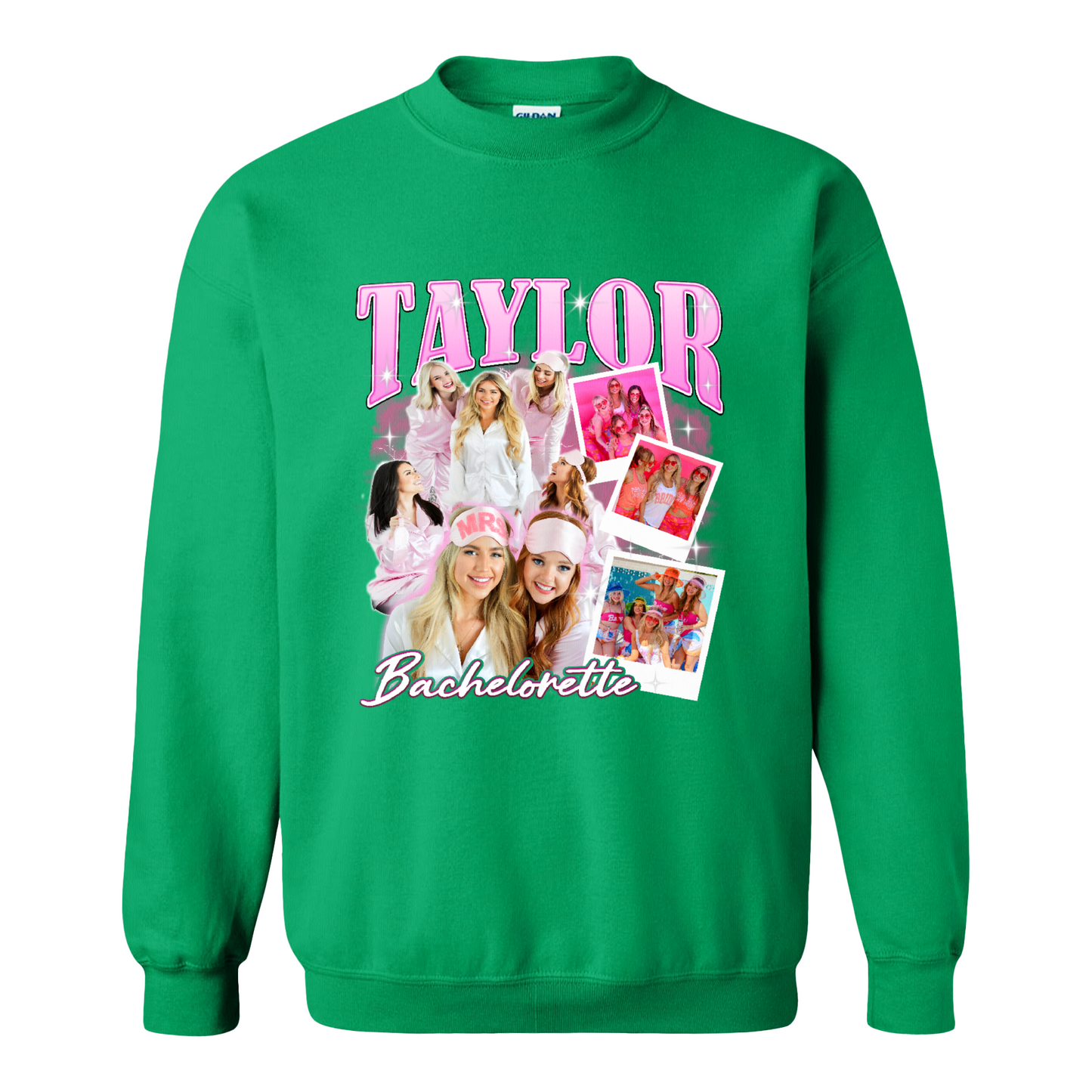 Bachelorette Sweatshirt, Custom Bachelorette Bride Bridesmaid Photo Sweatshirt, Bridal Party Gift