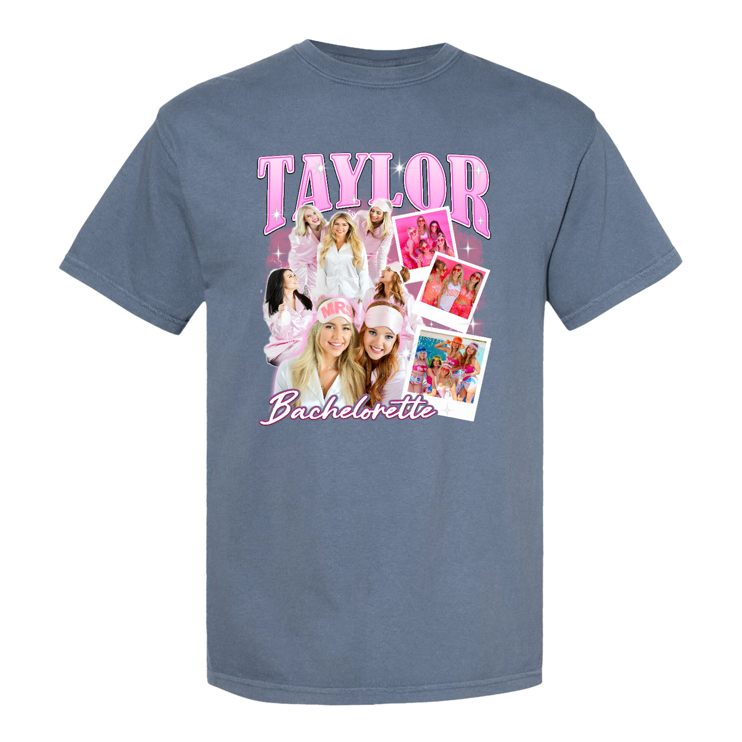 Bachelorette Comfort Color Shirt, Custom Bachelorette Bride Bridesmaid Photo Shirt, Bridal Party Gift