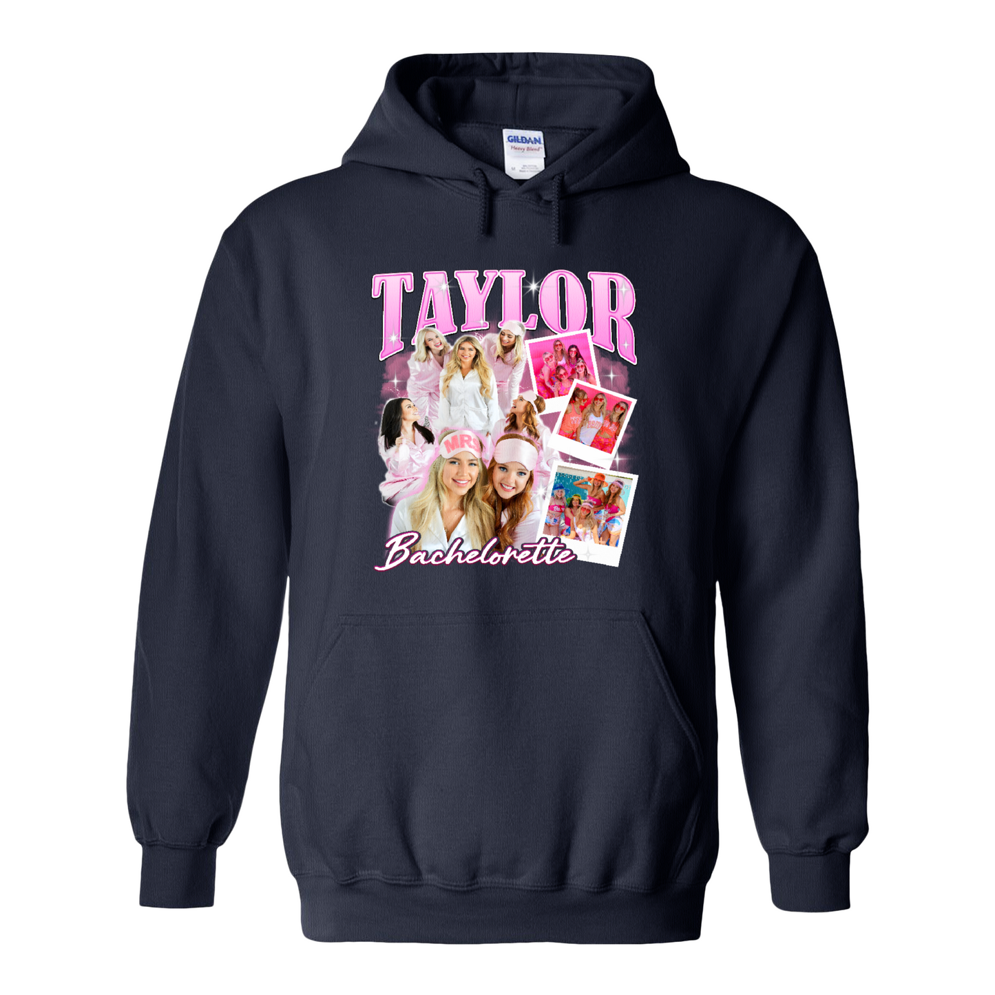 Bachelorette Hoodie, Custom Bachelorette Bride Bridesmaid Photo Hoodie, Bridal Party Gift