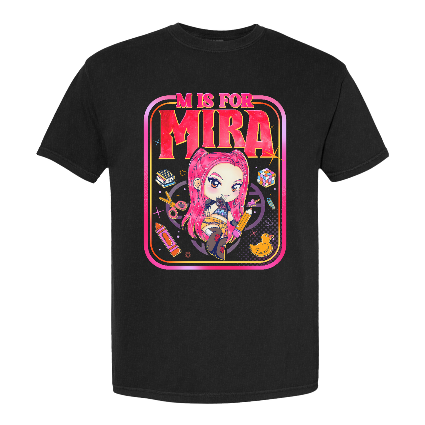 Back to School Kids Comfort Color Shirt, Mira Rumi Zoey Tee, Huntrix Kpop Demon Hunters, Comfort Colors Youth Top