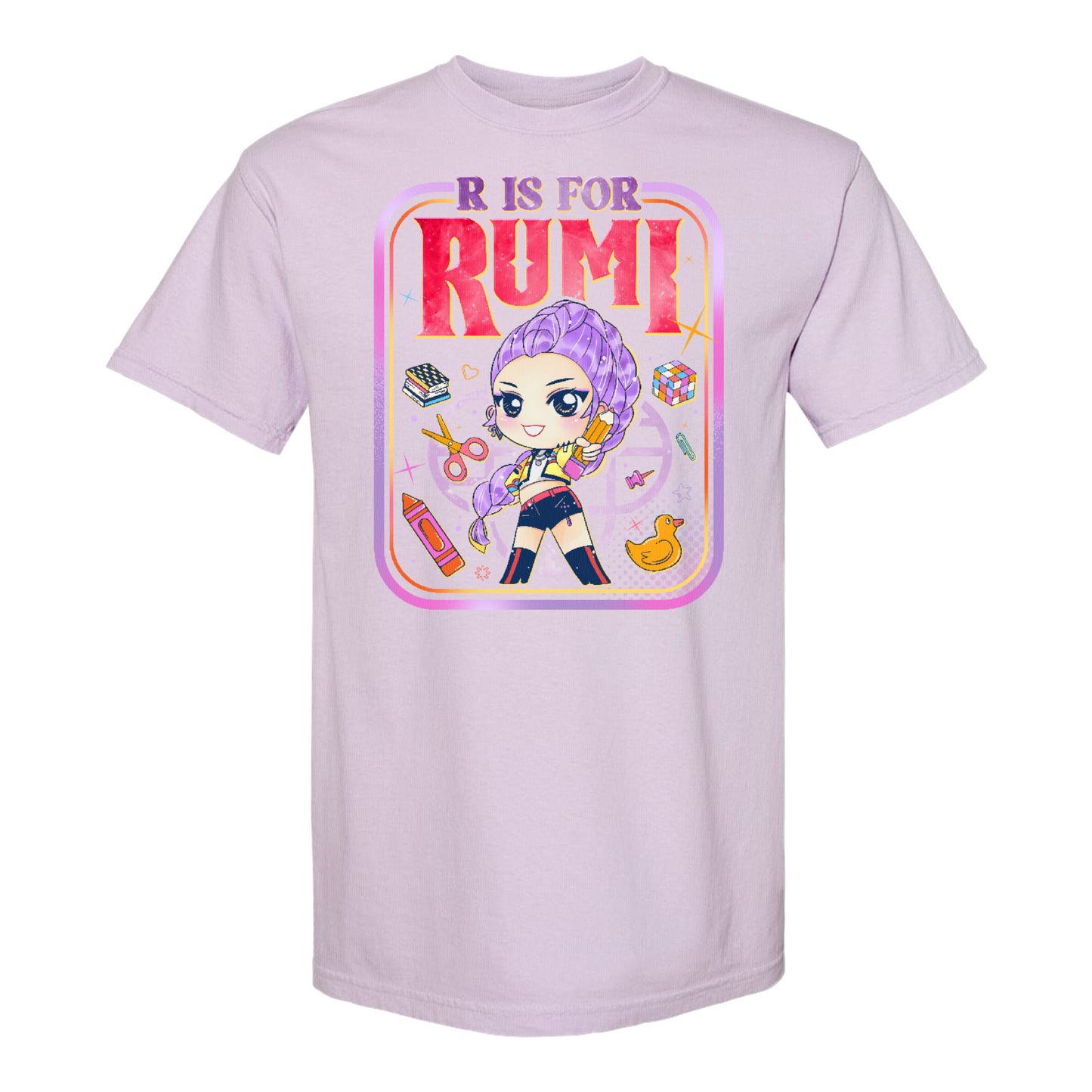 Back to School Kids Comfort Color Shirt, Mira Rumi Zoey Tee, Huntrix Kpop Demon Hunters, Comfort Colors Youth Top