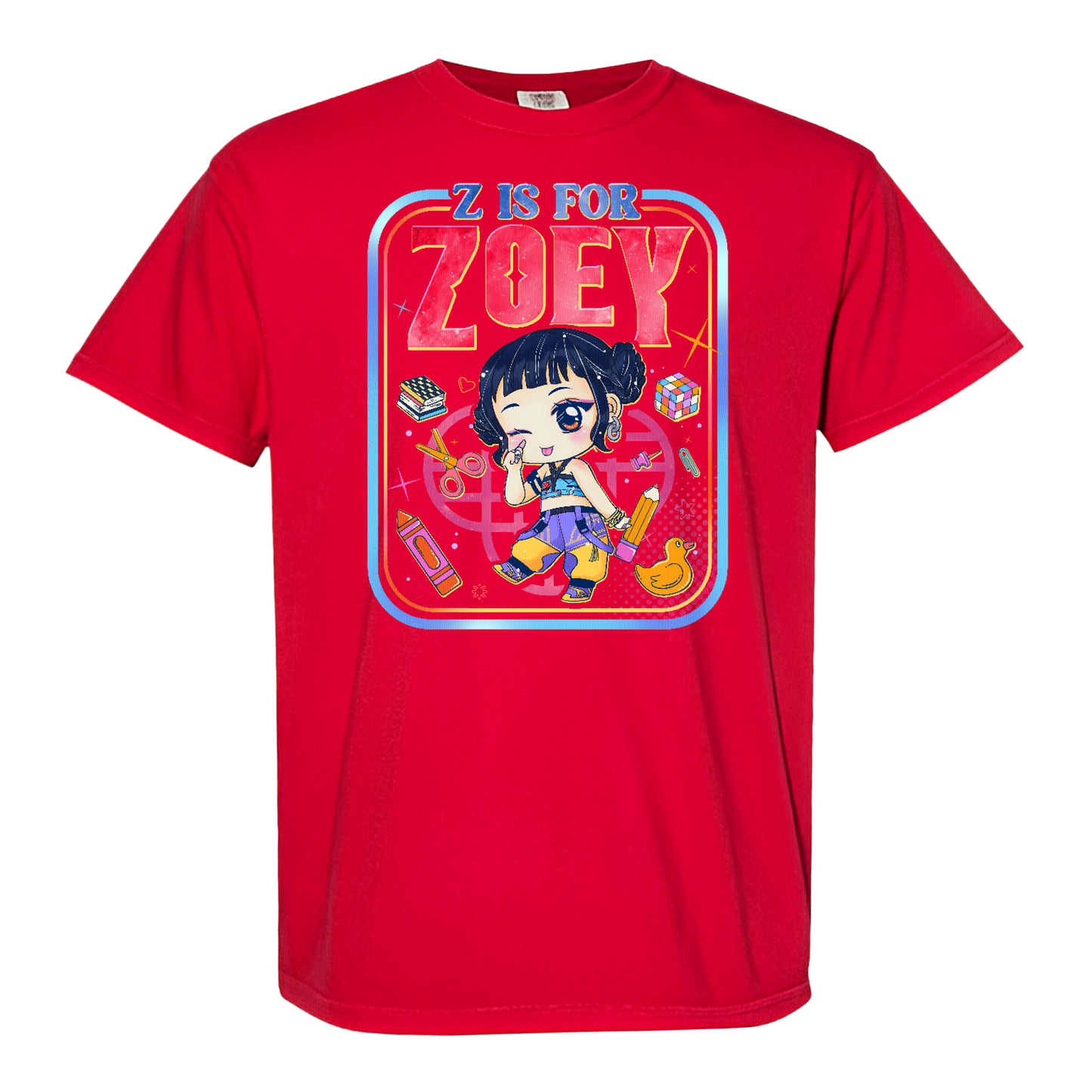 Back to School Kids Comfort Color Shirt, Mira Rumi Zoey Tee, Huntrix Kpop Demon Hunters, Comfort Colors Youth Top