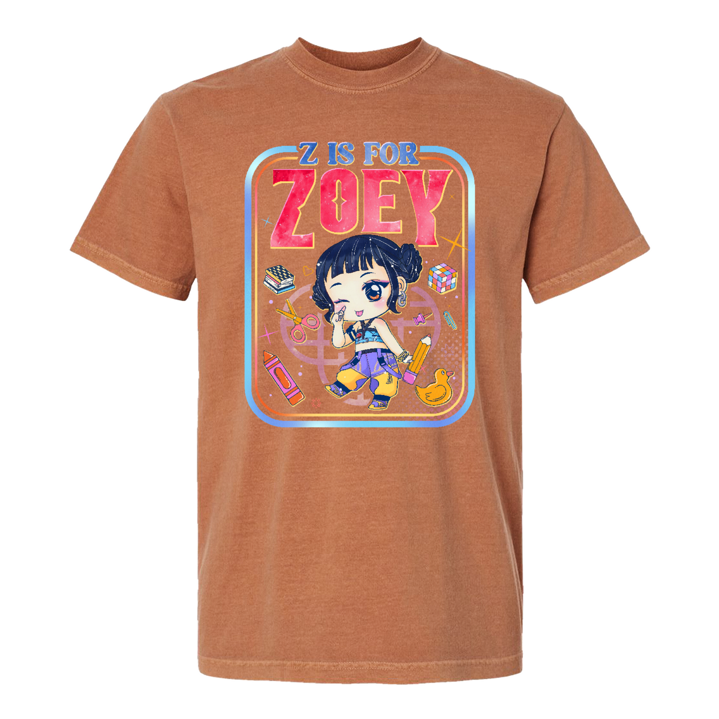 Back to School Kids Comfort Color Shirt, Mira Rumi Zoey Tee, Huntrix Kpop Demon Hunters, Comfort Colors Youth Top