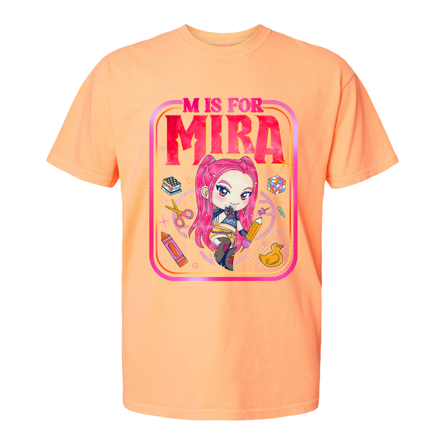 Back to School Kids Comfort Color Shirt, Mira Rumi Zoey Tee, Huntrix Kpop Demon Hunters, Comfort Colors Youth Top