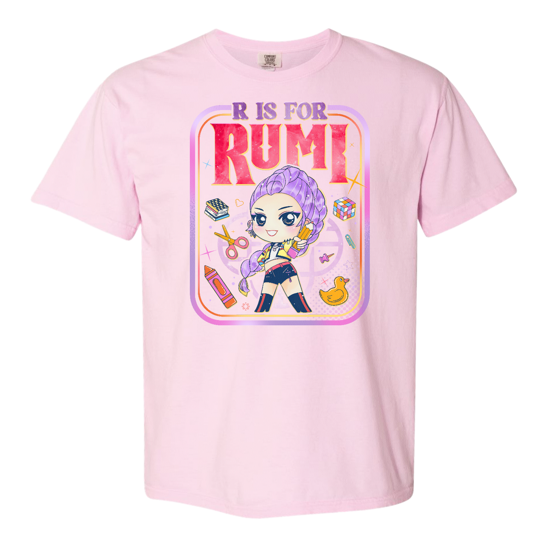 Back to School Kids Comfort Color Shirt, Mira Rumi Zoey Tee
