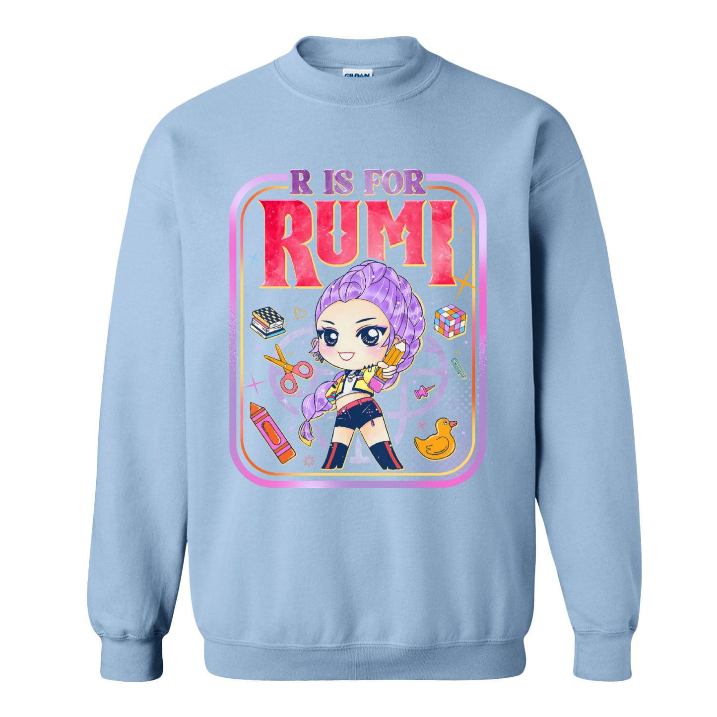 Back to School Kids Sweatshirt, Mira Rumi Zoey Sweatshirt, Huntrix Kpop Demon Hunters, Sweatshirt Top