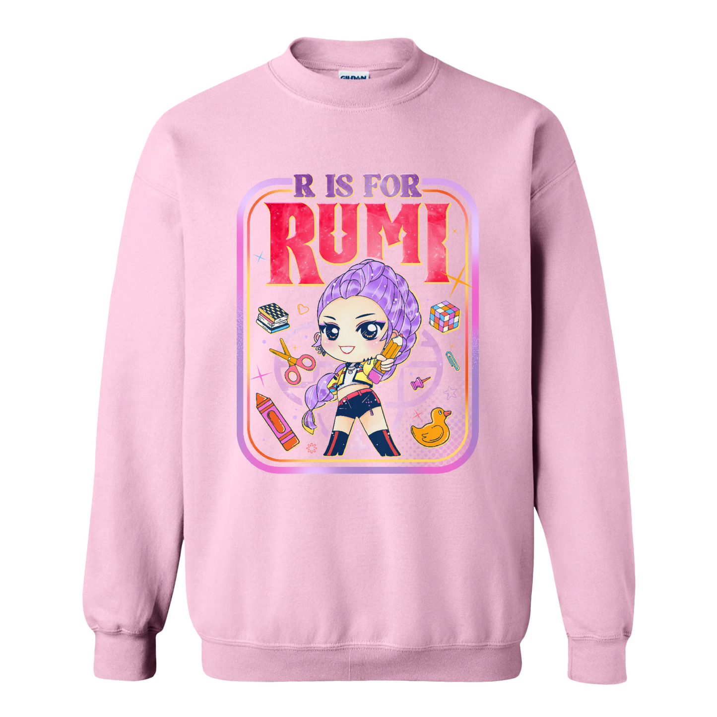 Back to School Kids Sweatshirt, Mira Rumi Zoey Sweatshirt, Huntrix Kpop Demon Hunters, Sweatshirt Top