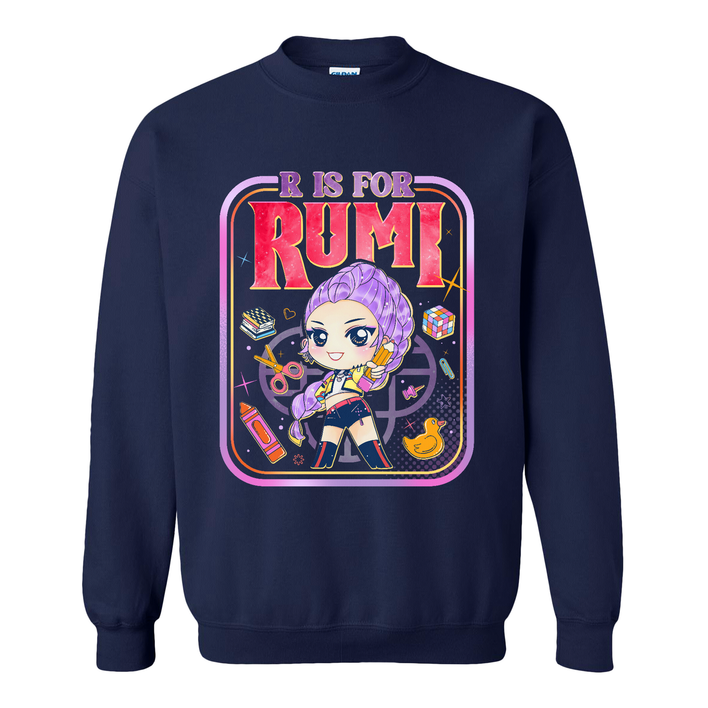Back to School Kids Sweatshirt, Mira Rumi Zoey Sweatshirt, Huntrix Kpop Demon Hunters, Sweatshirt Top
