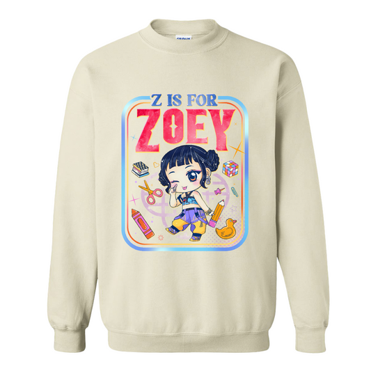Back to School Kids Sweatshirt, Mira Rumi Zoey Sweatshirt, Huntrix Kpop Demon Hunters, Sweatshirt Top