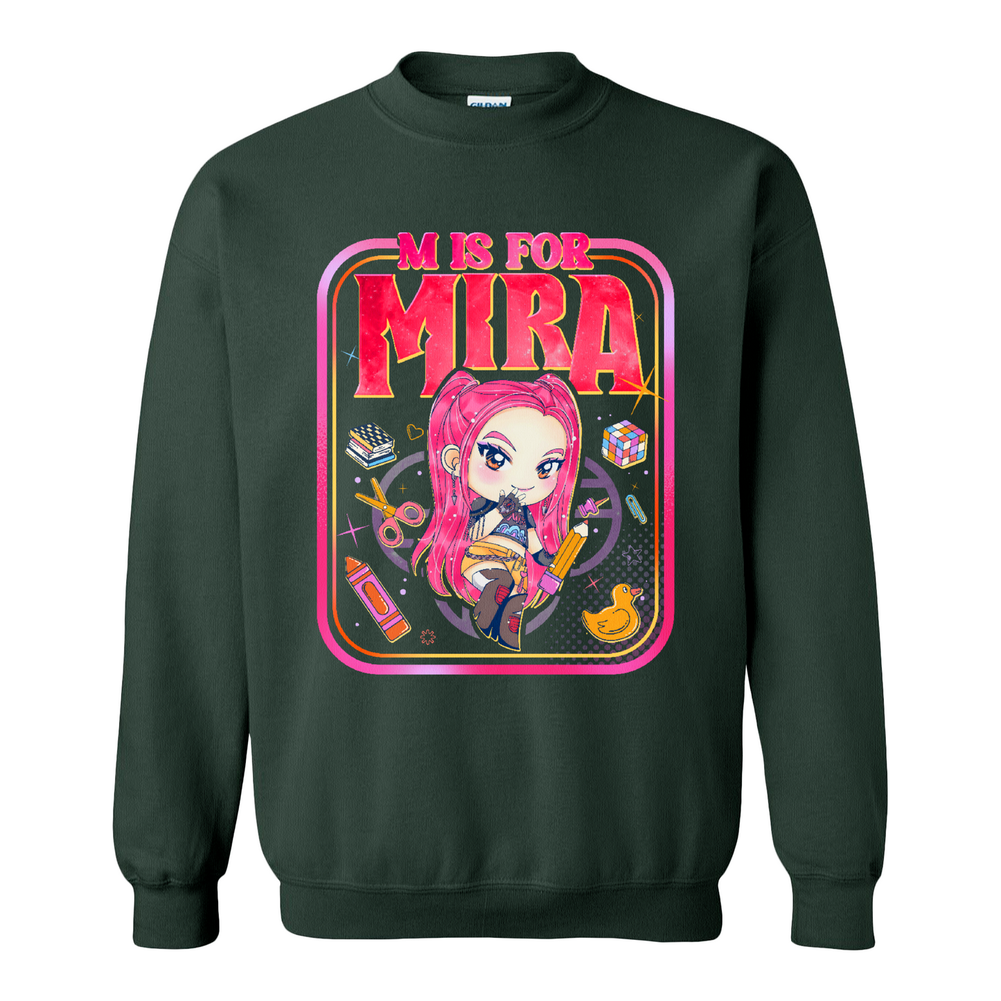 Back to School Kids Sweatshirt, Mira Rumi Zoey Sweatshirt, Huntrix Kpop Demon Hunters, Sweatshirt Top