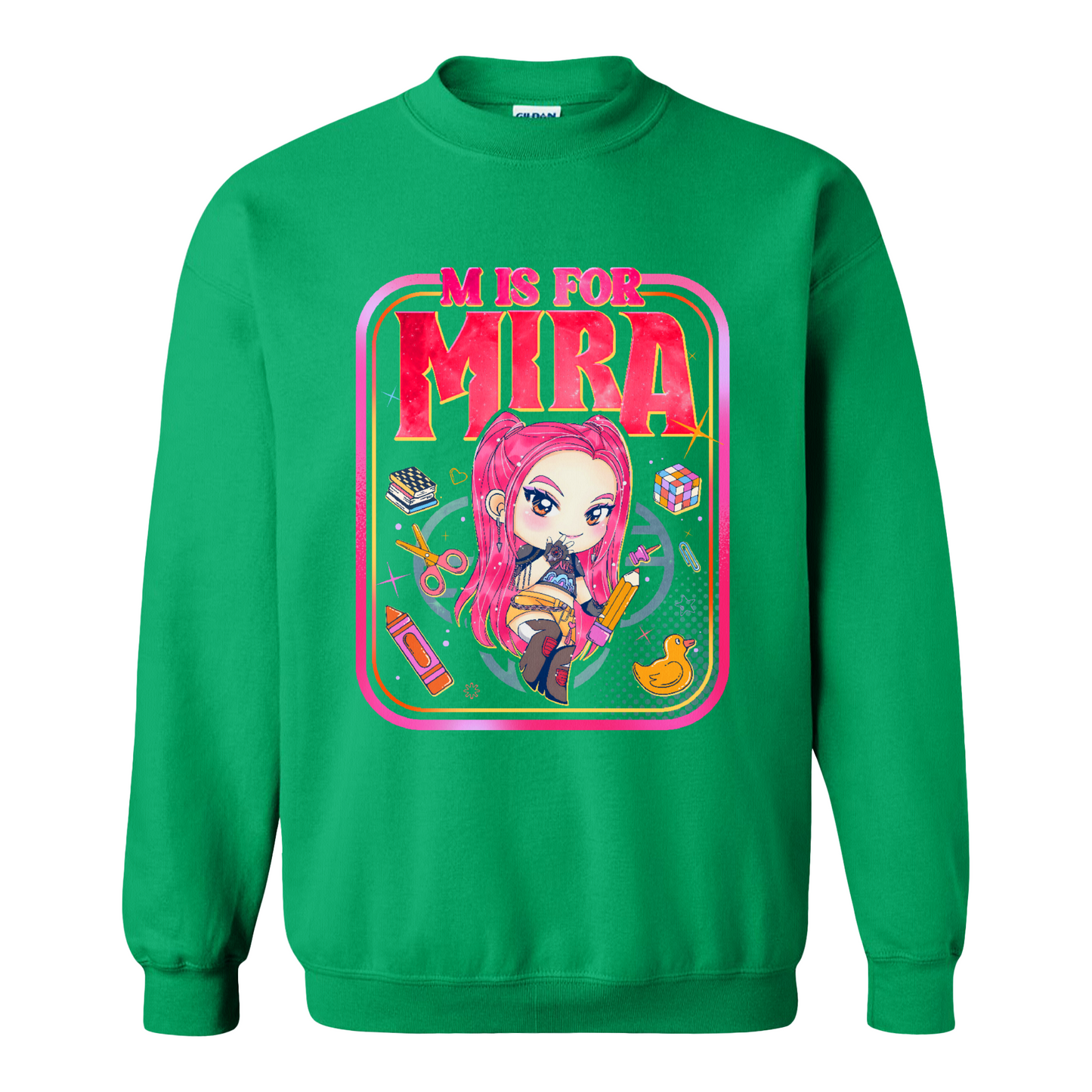 Back to School Kids Sweatshirt, Mira Rumi Zoey Sweatshirt, Huntrix Kpop Demon Hunters, Sweatshirt Top