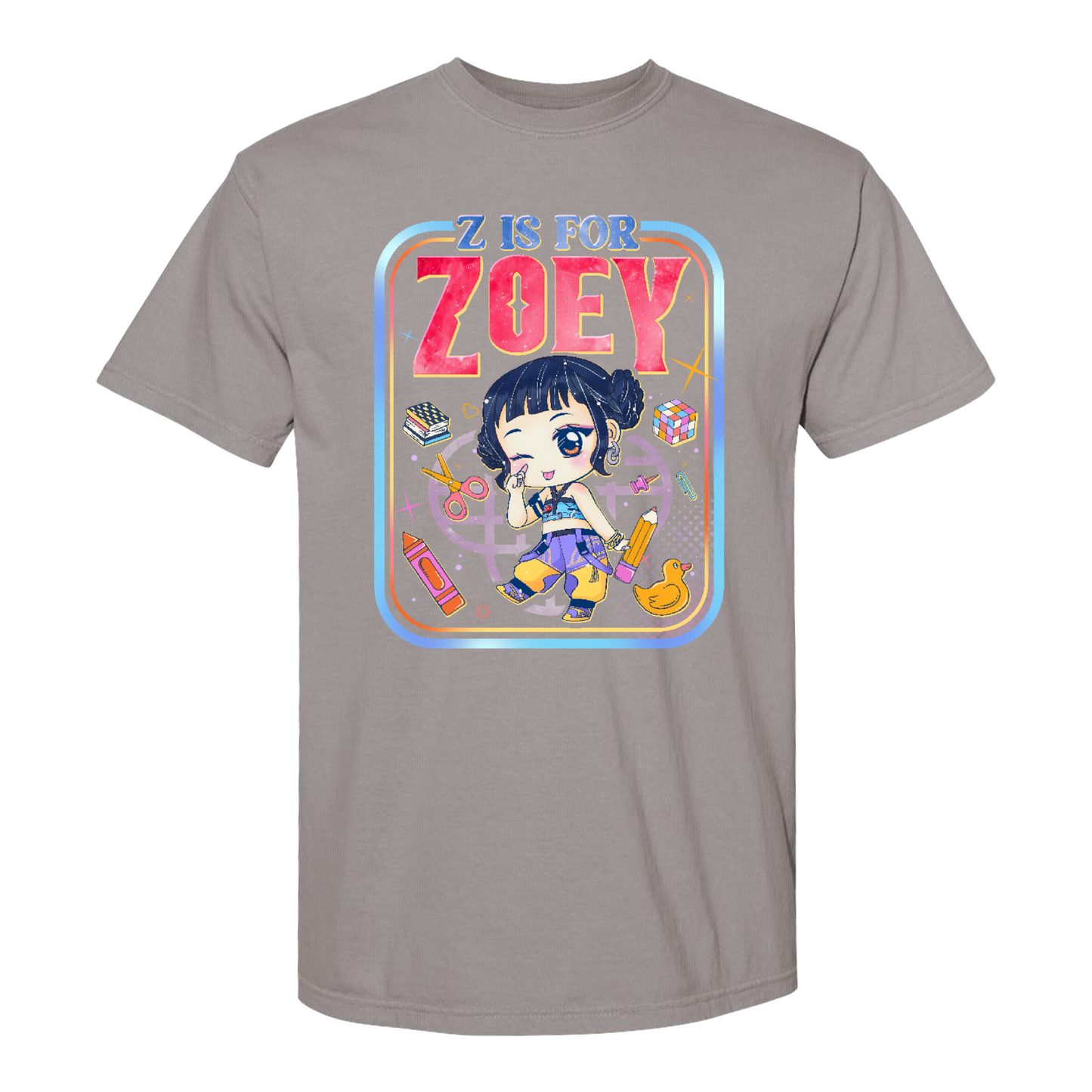 Back to School Kids Comfort Color Shirt, Mira Rumi Zoey Tee, Huntrix Kpop Demon Hunters, Comfort Colors Youth Top