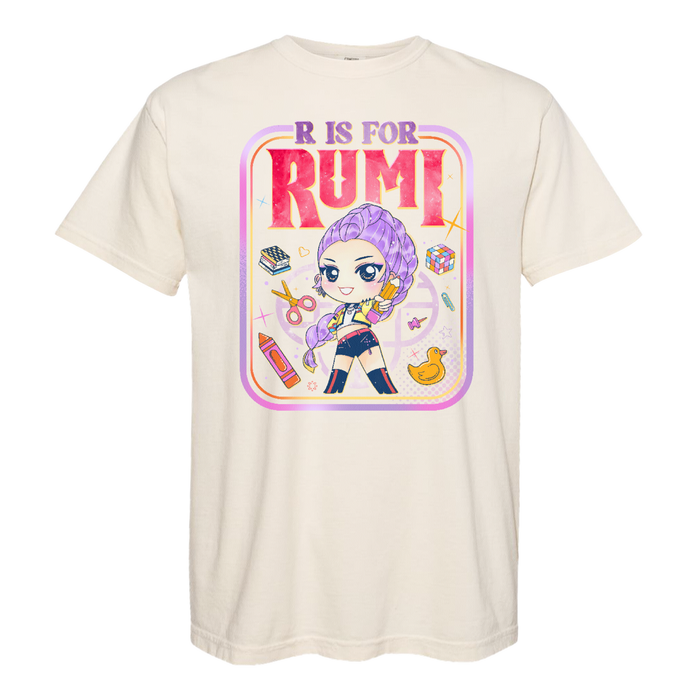 Back to School Kids Comfort Color Shirt, Mira Rumi Zoey Tee, Huntrix Kpop Demon Hunters, Comfort Colors Youth Top