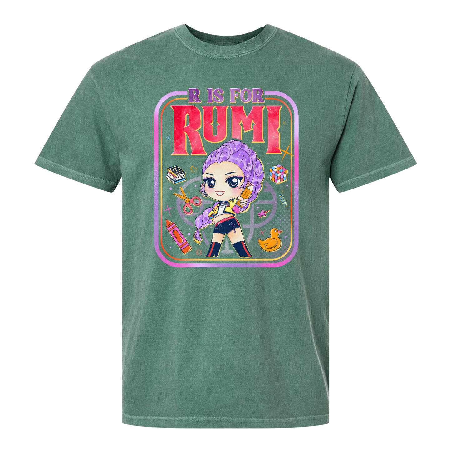 Back to School Kids Comfort Color Shirt, Mira Rumi Zoey Tee, Huntrix Kpop Demon Hunters, Comfort Colors Youth Top