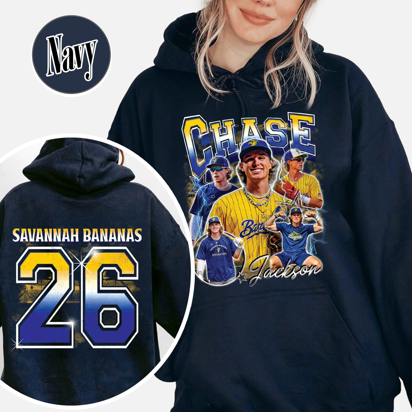 Baseball Hoodie, Personalized Photos Baseball Player Hoodie, Custom Bootleg Baseball Hoodie