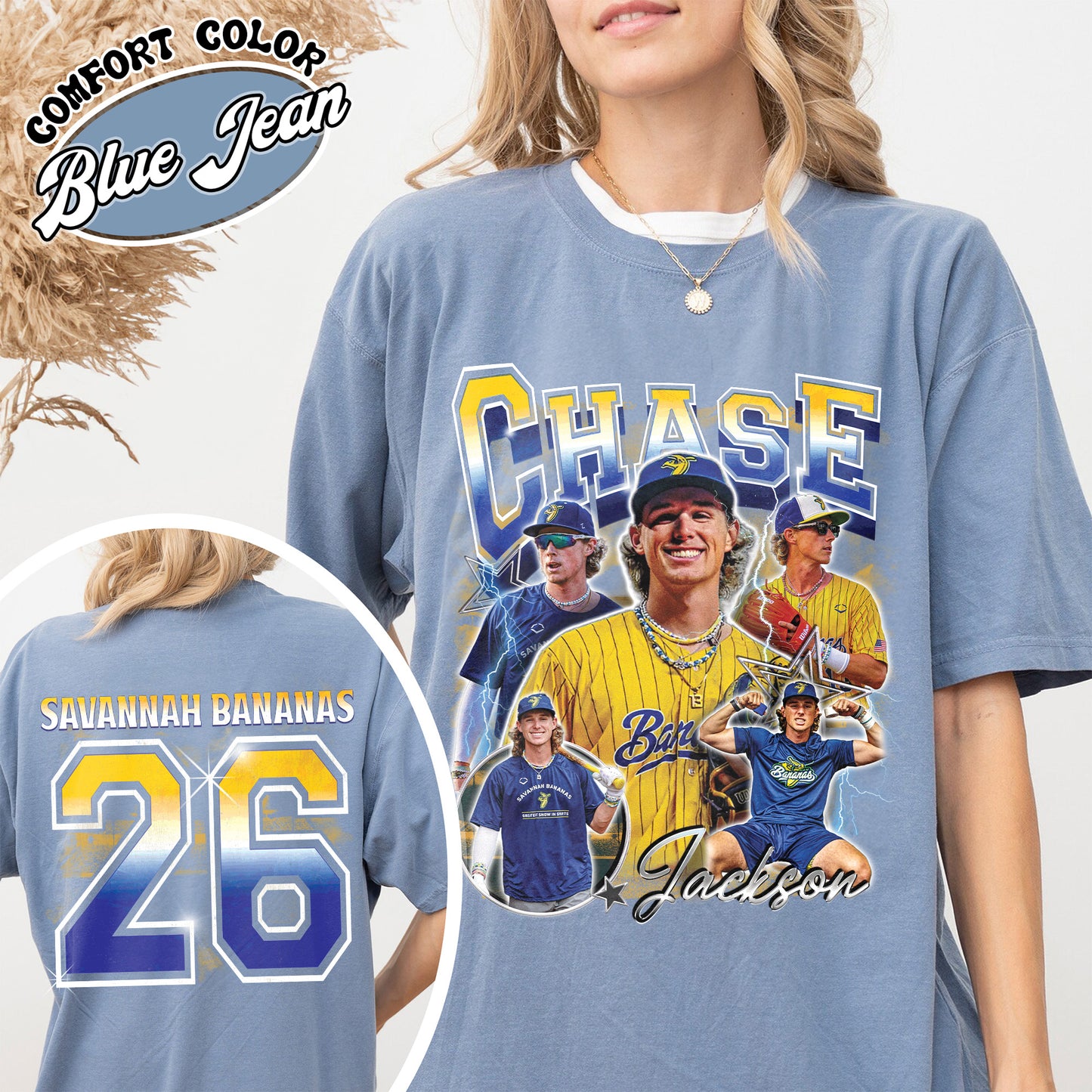 Baseball Comfort Color Shirt, Personalized Photos Baseball Player Shirt, Custom Bootleg Baseball Shirt