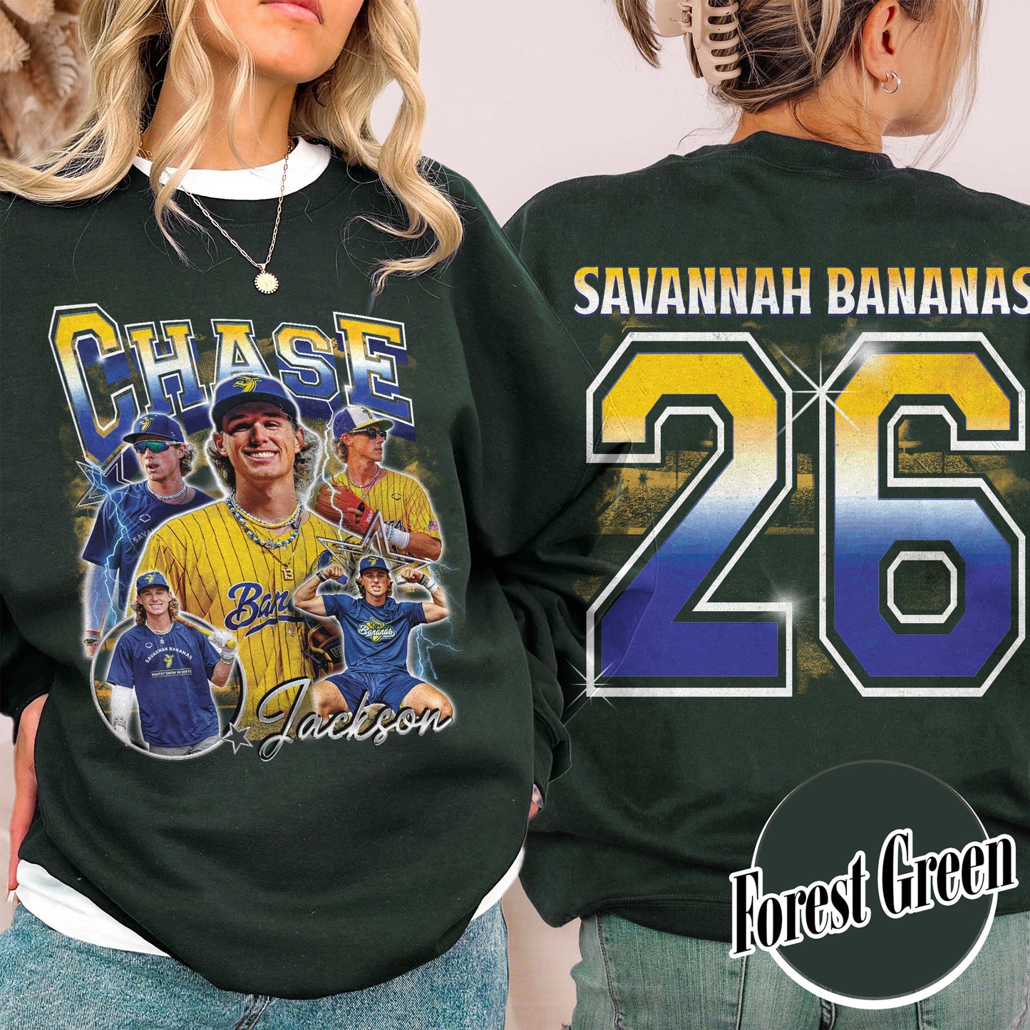 Baseball Sweatshirt, Personalized Photos Baseball Player Sweatshirt, Custom Bootleg Baseball Sweatshirt