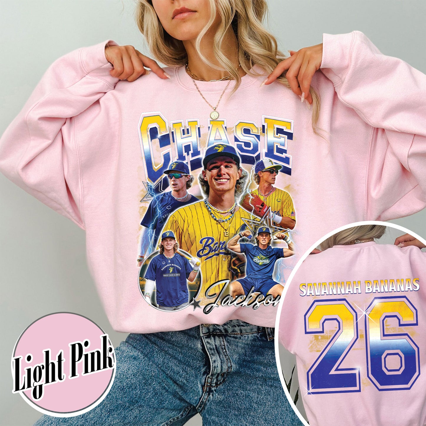 Baseball Sweatshirt, Personalized Photos Baseball Player Sweatshirt, Custom Bootleg Baseball Sweatshirt