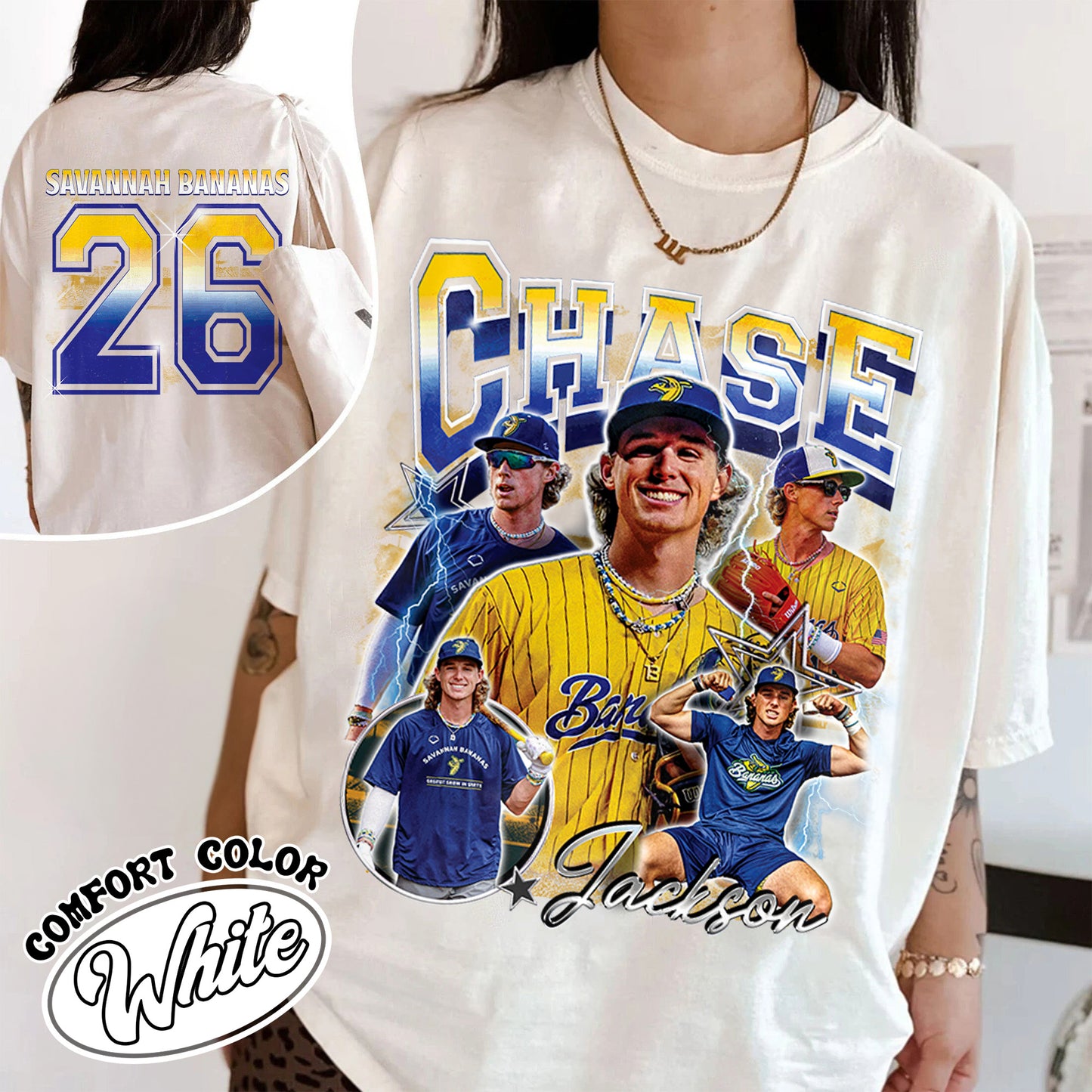 Baseball Comfort Color Shirt, Personalized Photos Baseball Player Shirt, Custom Bootleg Baseball Shirt