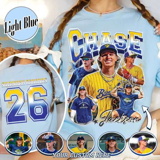 Baseball Sweatshirt, Personalized Photos Baseball Player Sweatshirt, Custom Bootleg Baseball Sweatshirt