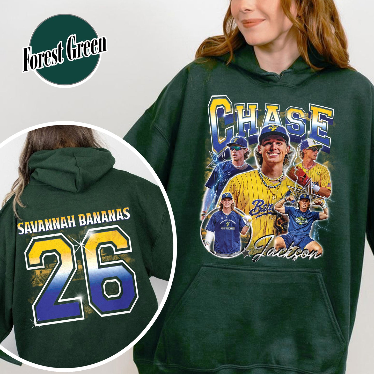 Baseball Hoodie, Personalized Photos Baseball Player Hoodie, Custom Bootleg Baseball Hoodie