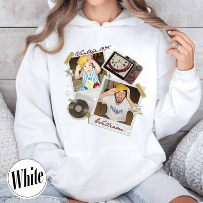 Birthday Party Hoodie, Custom Vintage Photo and Year Hoodie With Picture Personalized 30th 40th